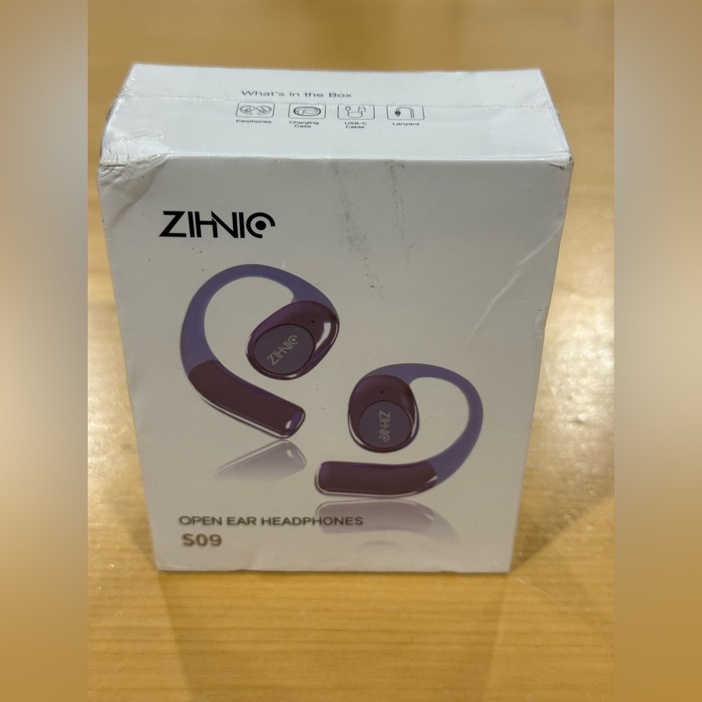 ZIHNIC Open Ear Headphones Model S09 True Wireless Headphones. Brand New Sealed.